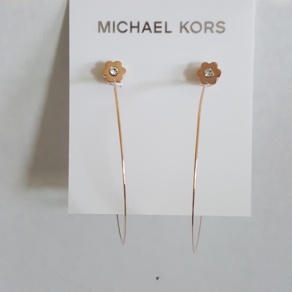 michael kors flower earrings